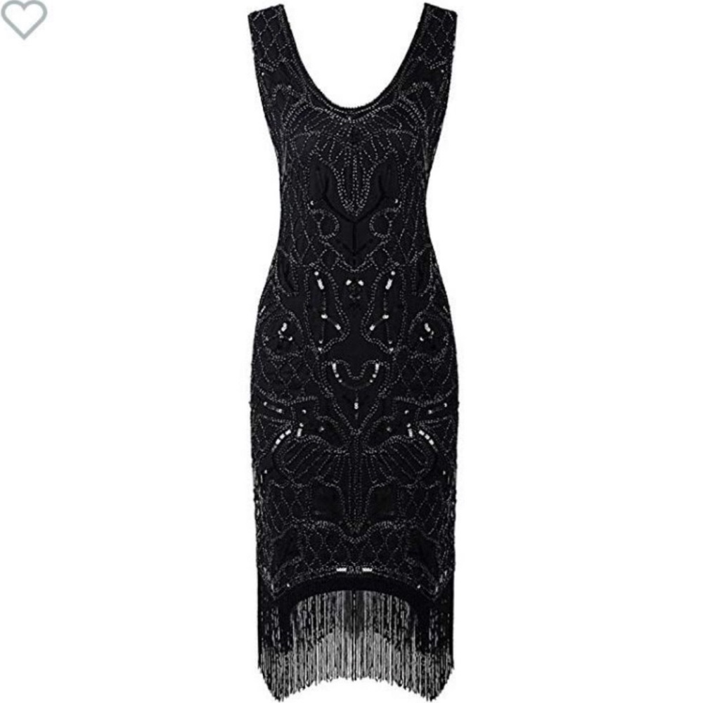 Gatsby Flapper Dress - Black